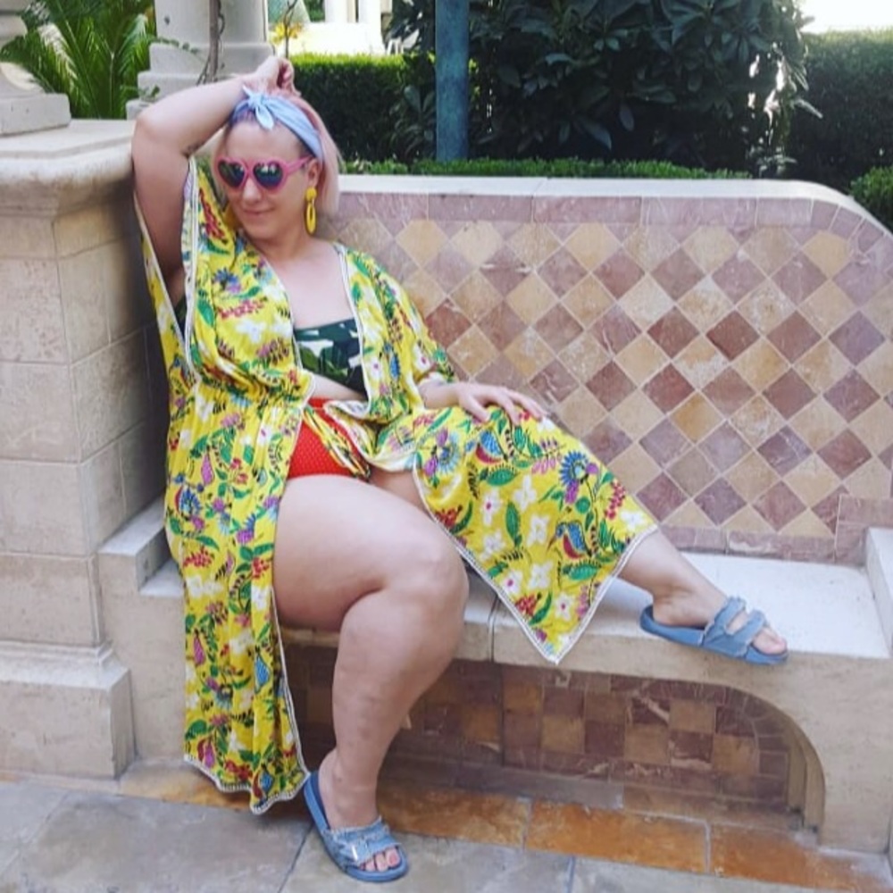 HOLD Melissa McCarthy plus size maxi kimono